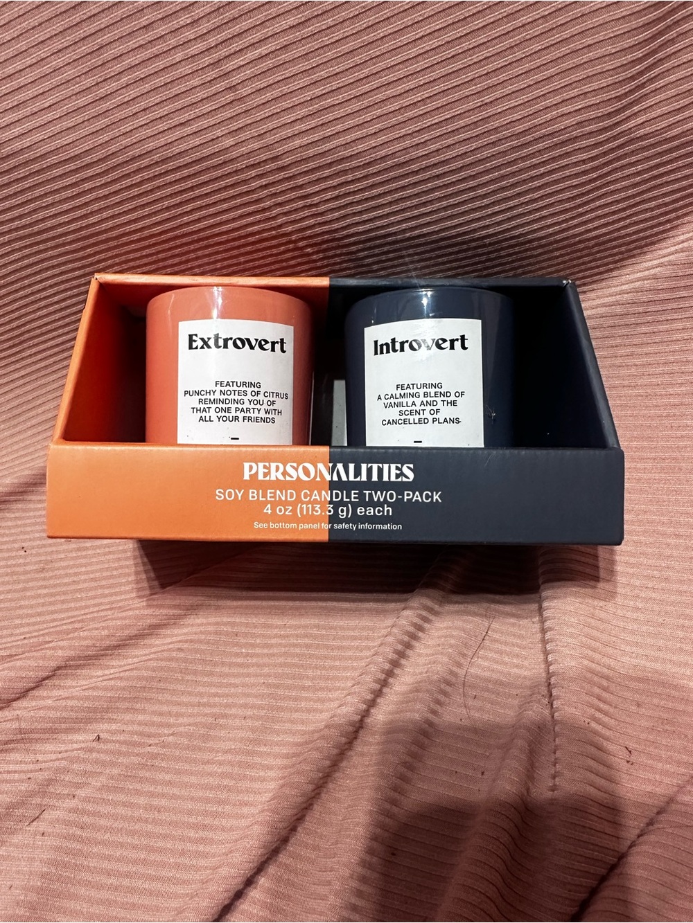Persona Two-Pack Soy Candle Set - Orange and Black